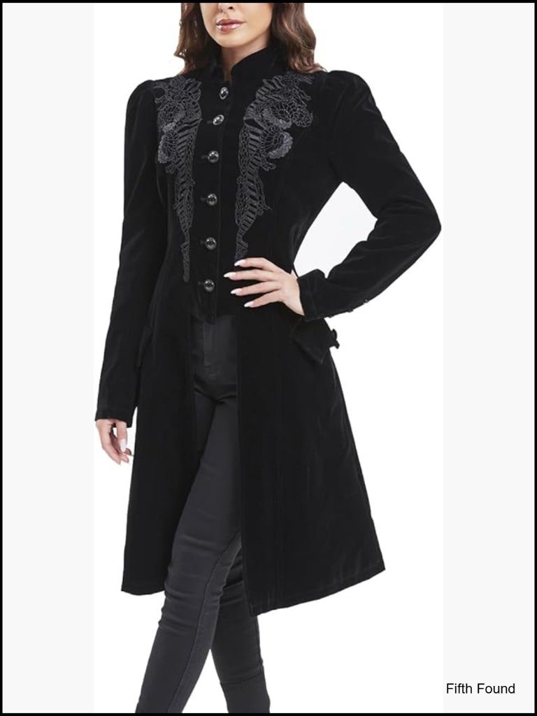 Victorian Steampunk Gothic Frock Coat Vintage Renaissance Jacket